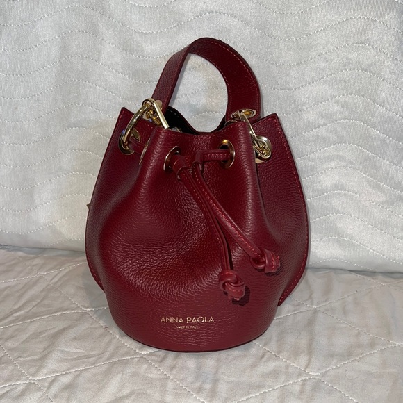 Anna Paola Bags Anna Paola Genuine Leather Made In Italy Drawstring